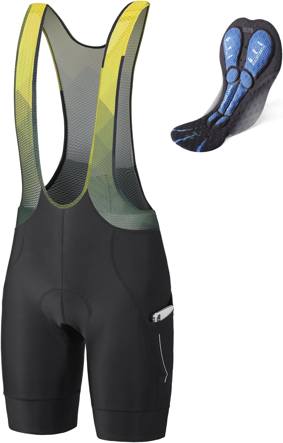 Baleaf Men's Cycling Bib Shorts with 4D Padding for Comfort