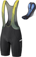 Men's Cycling Bib Shorts 4D Padded Bibs - Comfortable Long Rides