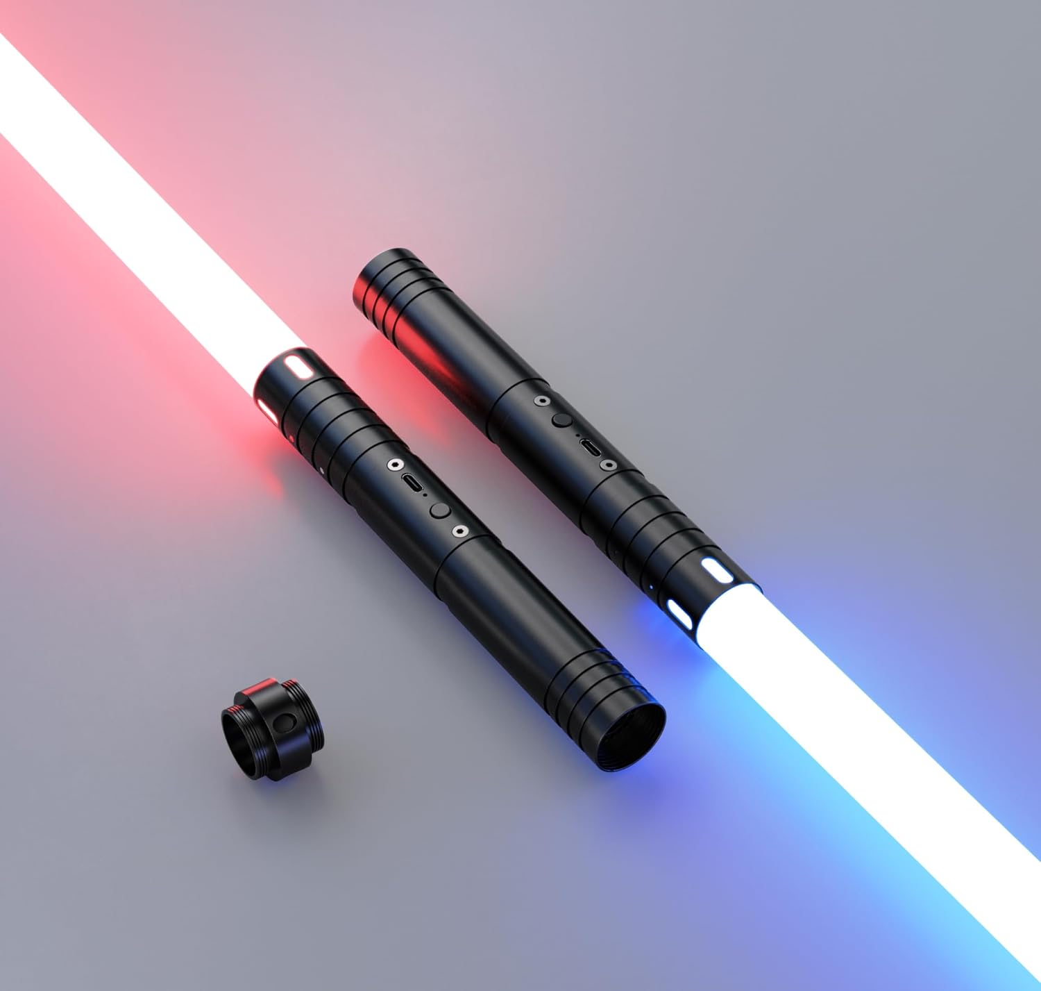 RGB 15 Colors Dueling Lightsaber for Kids - 2-in-1 Laser Sword