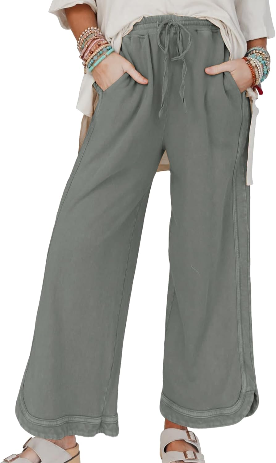 Hixiaohe Women's Casual Wide Leg Sweatpants for Every Occasion