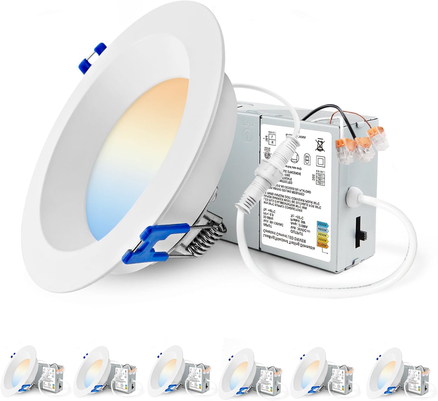 Adetu 4 Inch Anti-Glare LED Downlight - Dimmable Ceiling Light