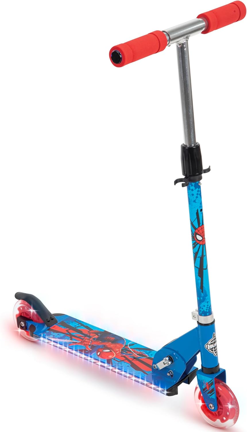 Huffy Disney and Marvel Light Up Kids' Inline Scooters for Fun