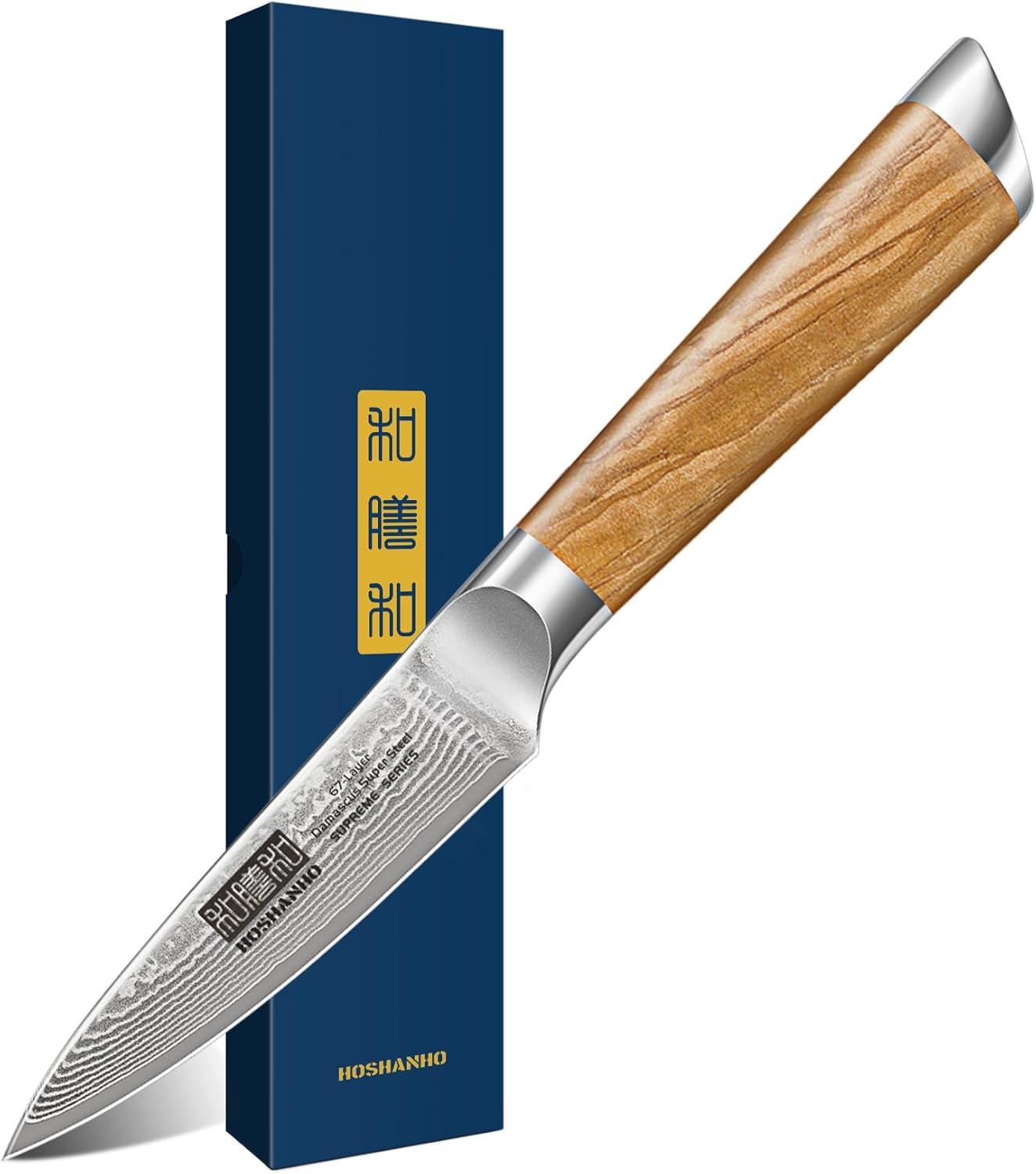 Damascus Paring Knife 3.75 Inch - Professional Super Sharp Tool