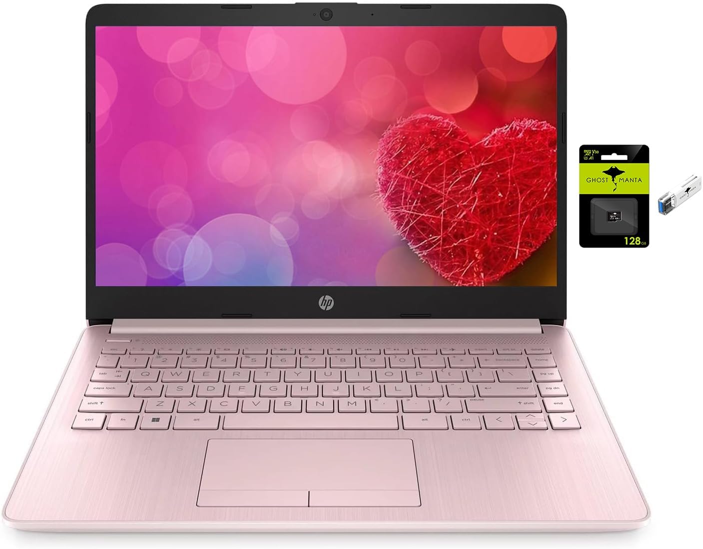 HP Stream Laptop: Ultra Light, 8GB RAM, 192GB Storage, Win 11, Pink