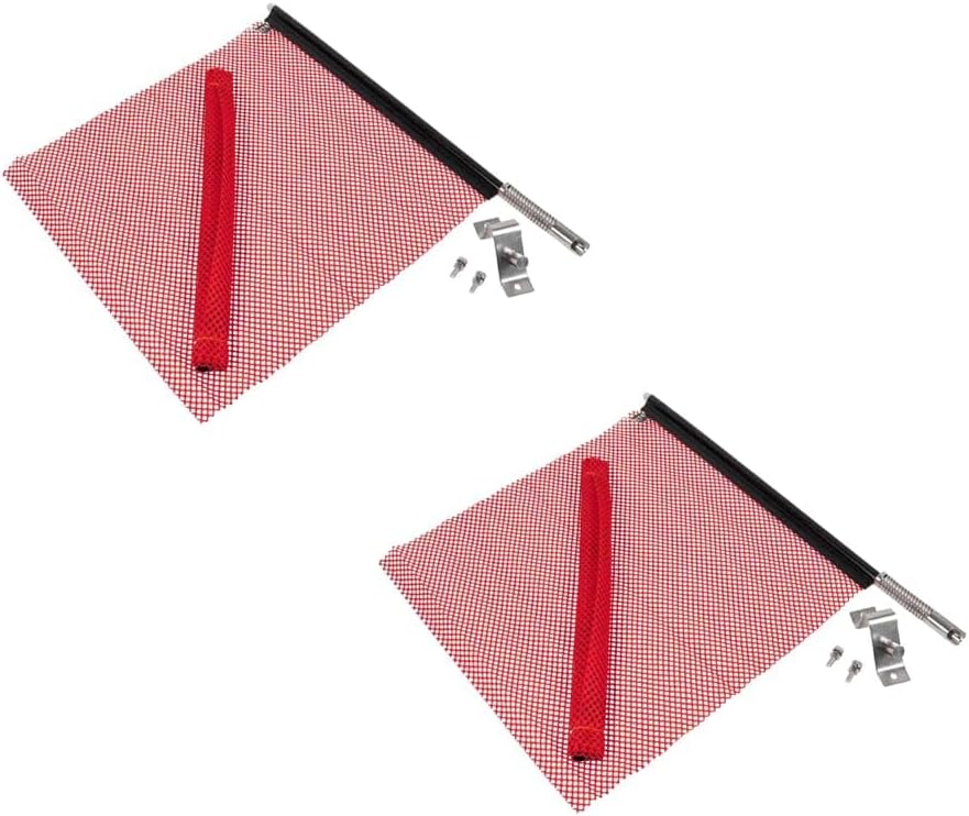 Mytee Products EZ Mount Warning Flag Red 18in x 18in Mesh Safety