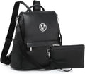 MKP Women Fashion Backpack Purse Multi Pockets Anti-Theft Rucksack