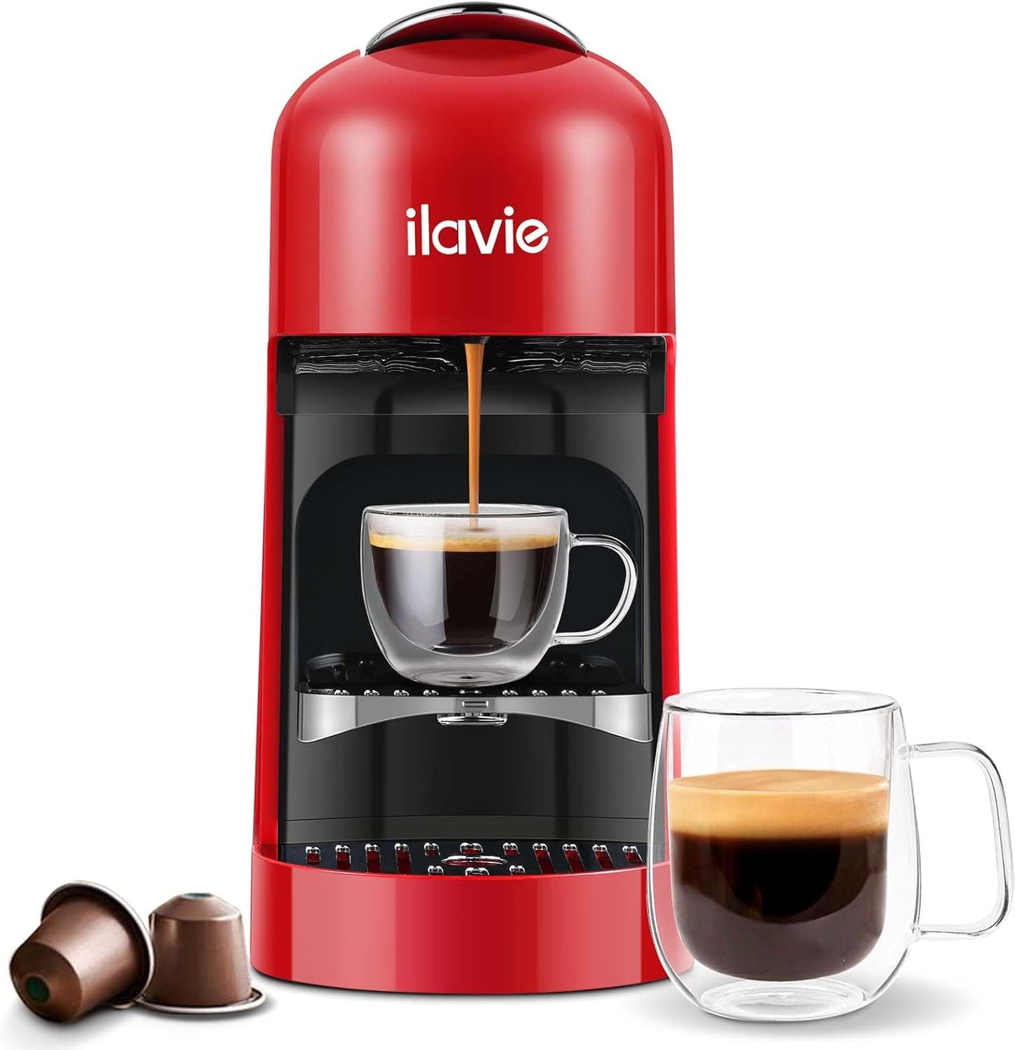 ILAVIE Espresso Maker: 19 Bar Power, 1400W Performance
