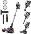 Cordless Stick Vacuum Cleaner with 3-in-1 Brush Roll for All Floors