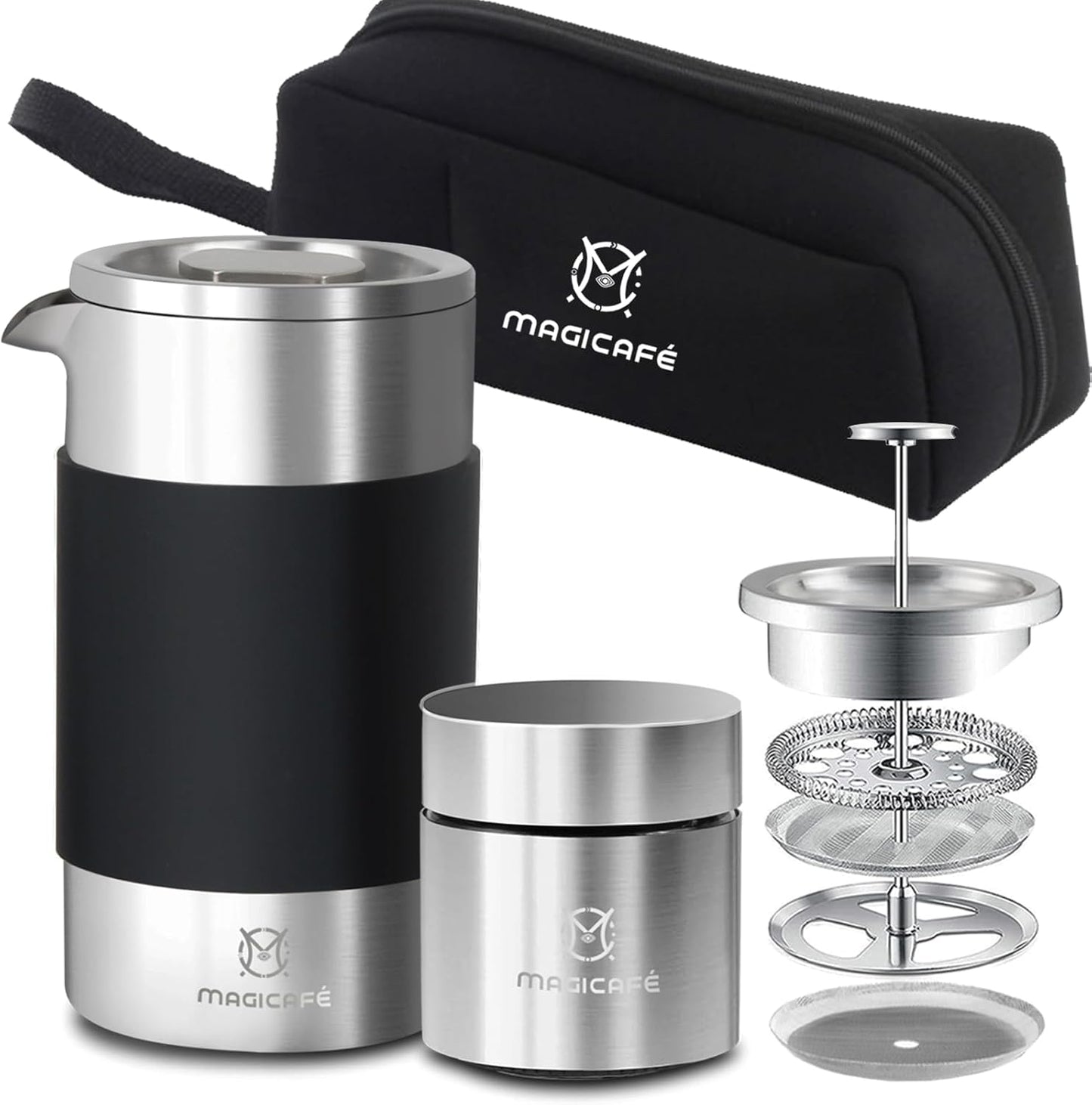 MAGICAF Portable French Press Set - Enjoy Fresh Coffee Anywhere!