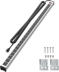 24 Outlets Extra Long Power Strip - Heavy Duty Metal Power Strip
