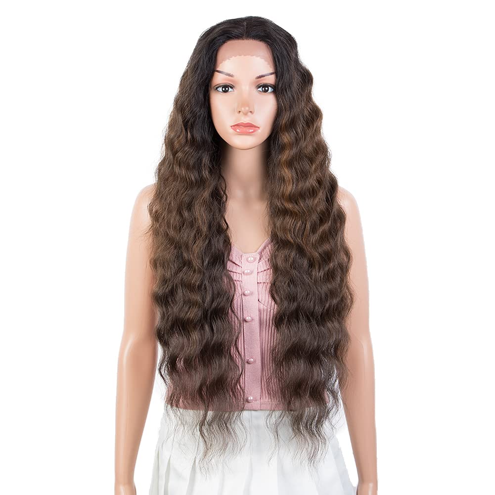 Joedir 30ft' Long Wavy Lace Front Wig for Natural Look