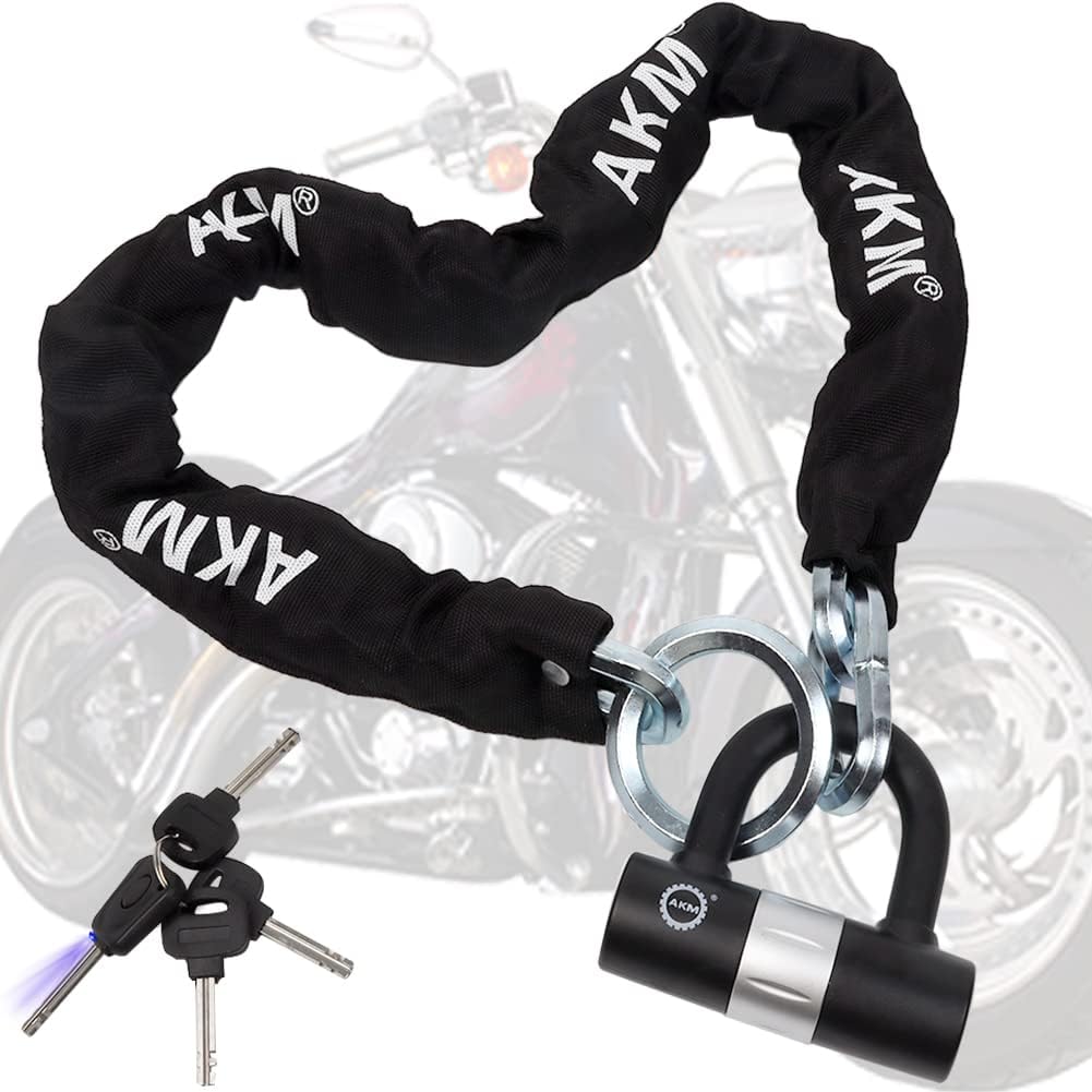 AKM Bike Lock Chain Lock 120cm Heavy Duty Anti-Theft Security
