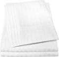 King Size Microfiber Bed Sheets 6 Piece Set - Dobby White