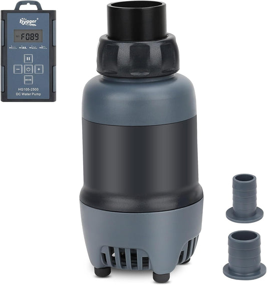 hygger 24V DC Aquarium Water Pump: 660GPH Submersible Power