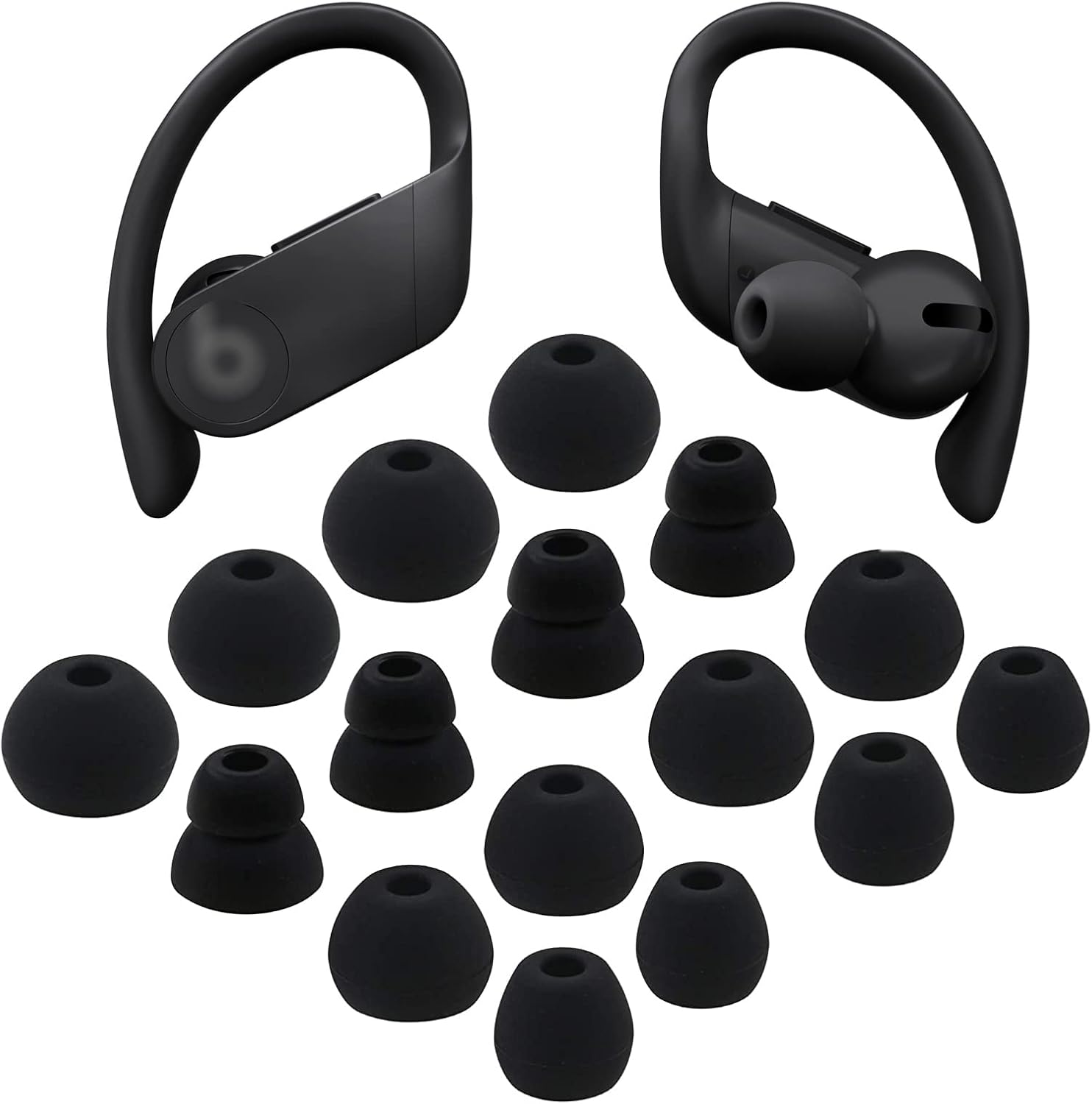 8 Pairs Silicone Earbud Tips Set for Powerbeats Pro