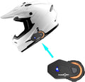 Adult Motocross Helmet Glossy White - Lightweight DOT Approved