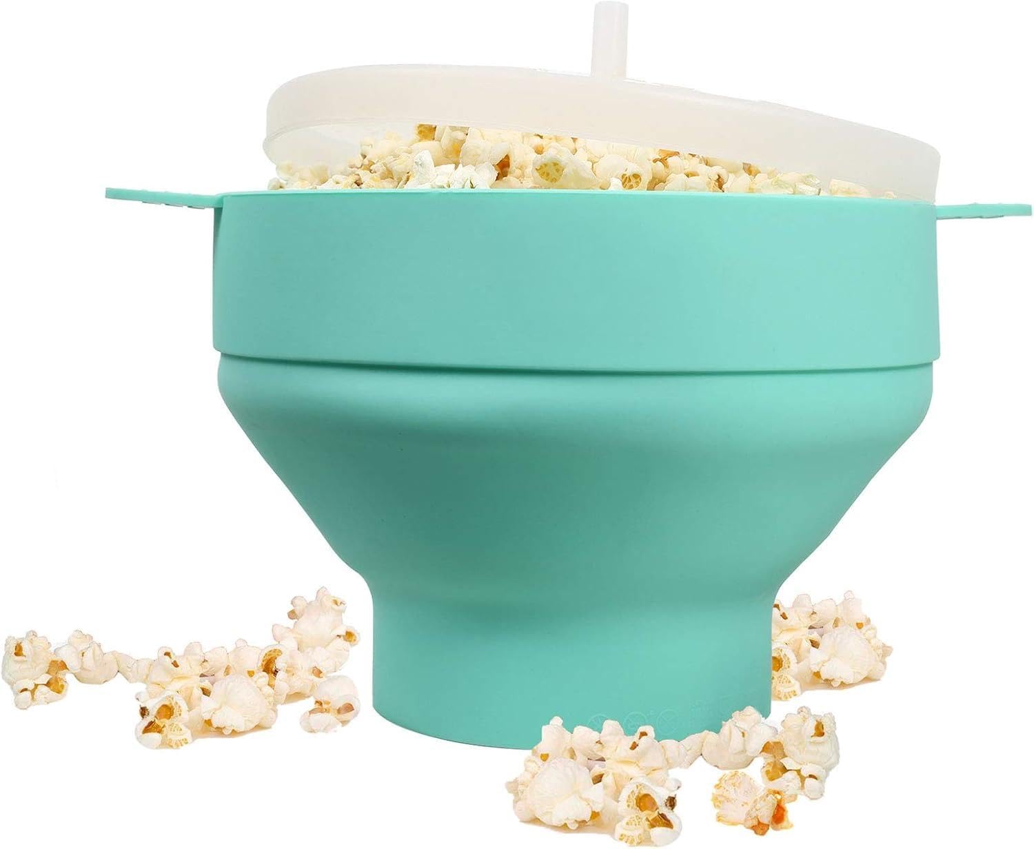 COOKQUEEN Microwave Popcorn Maker - BPA-Free & Easy Clean