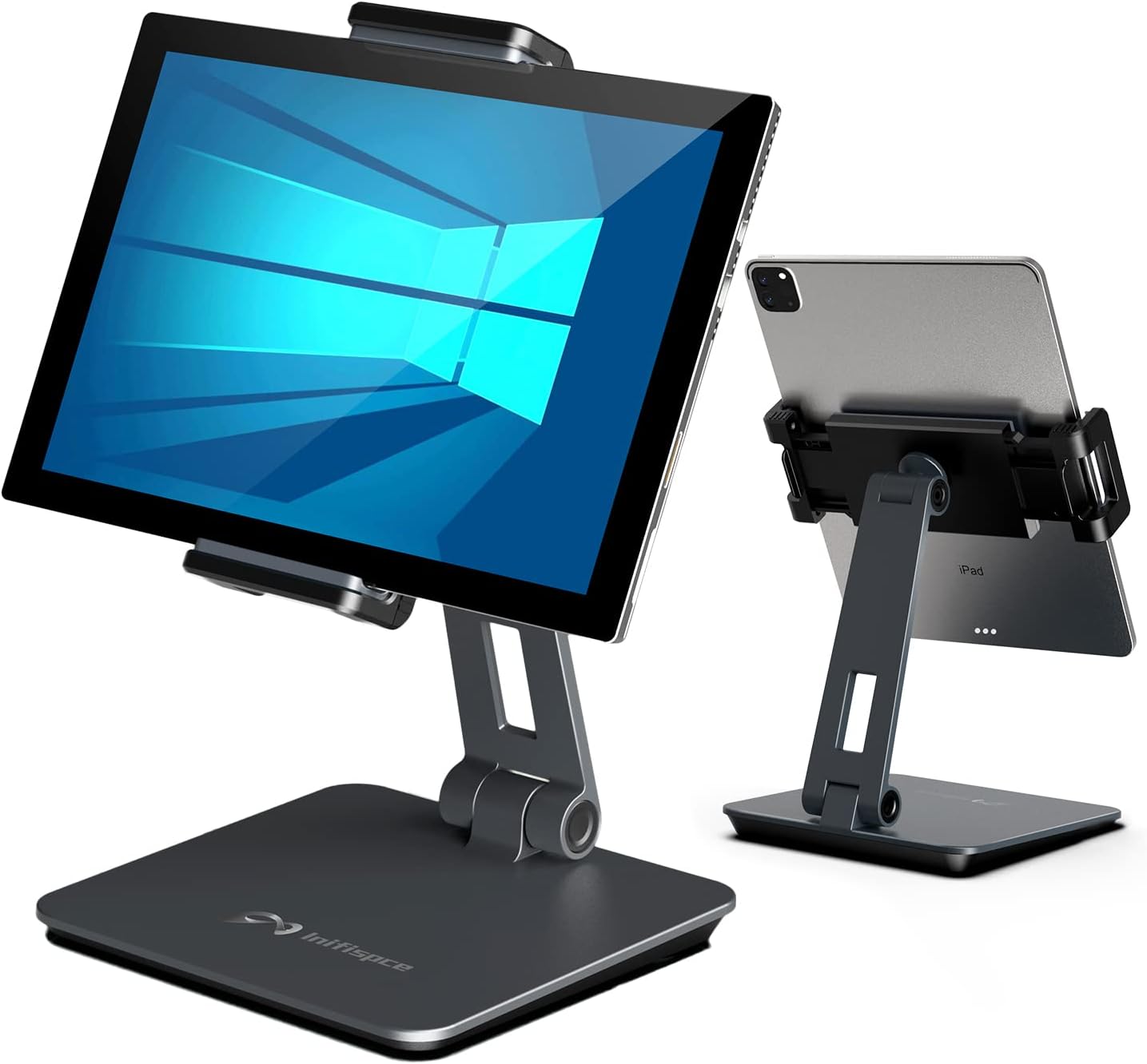 Heavy Duty Aluminum Alloy Tablet Stand for 4.7ft'-13ft' Screens