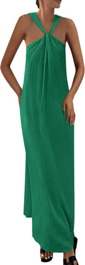 PRETTYGARDEN Womens Casual Long Summer Maxi Dress - Flowy Pocketed