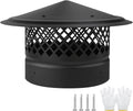 8 Inch Round Chimney Cap Cone Top with Screen - Better Ventilation