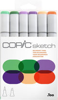 Copic Sketch Alcohol Markers 6-Color Set - Secondary Tones