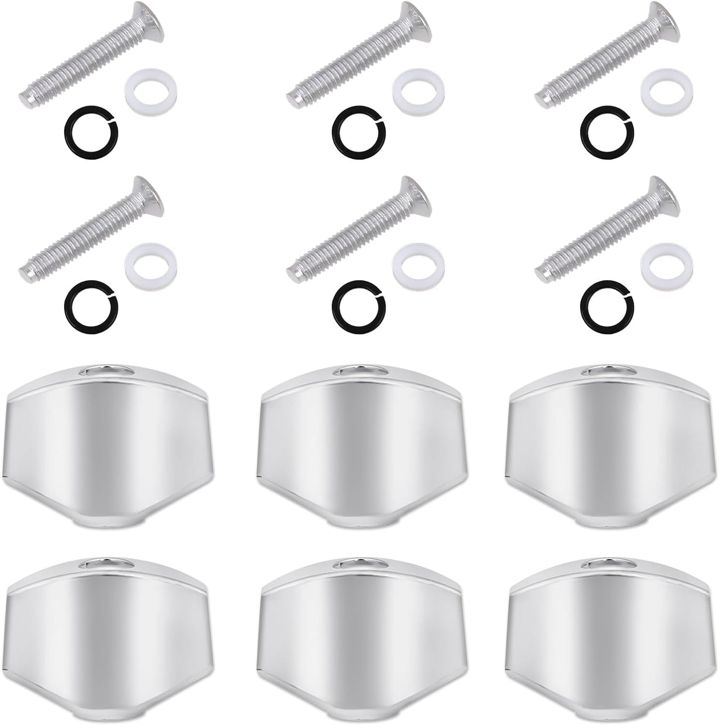 6PCS Small Square Guitar Tuning Pegs for Folk/Electric Guitar