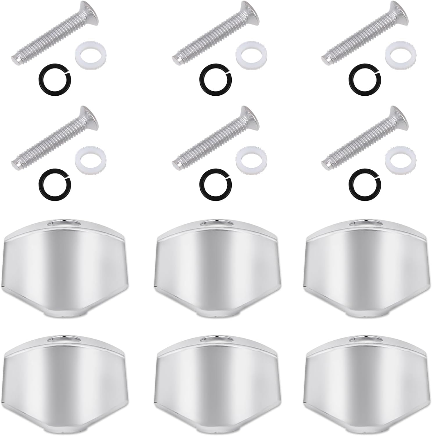 6PCS Small Square Guitar Tuning Pegs for Folk/Electric Guitar