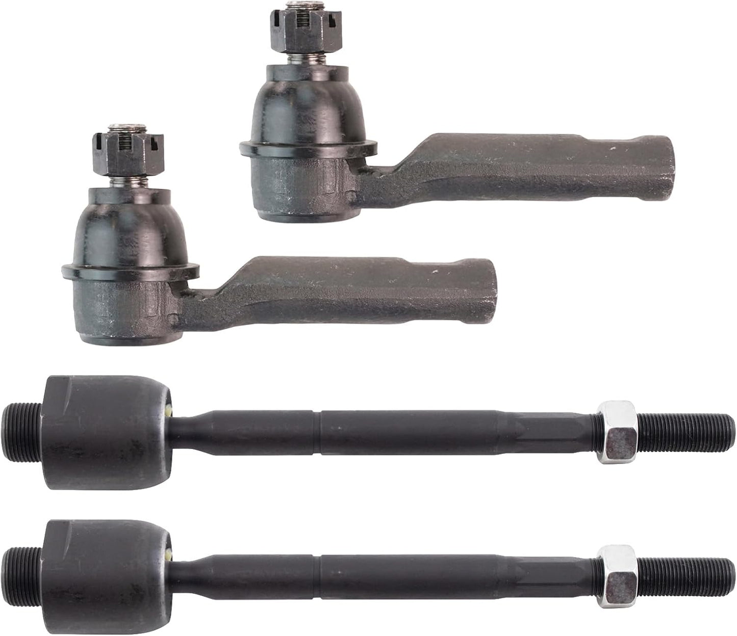 TRQ Front Inner and Outer Tie Rod Set for 2010-2022 Toyota 4Runner