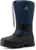 Mens Waterproof Winter Snow Boots with Insulated Fur Liner - Tall