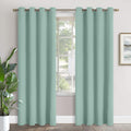 Sage Green Blackout Curtains 90 in Length - Thermal Insulated Drapes
