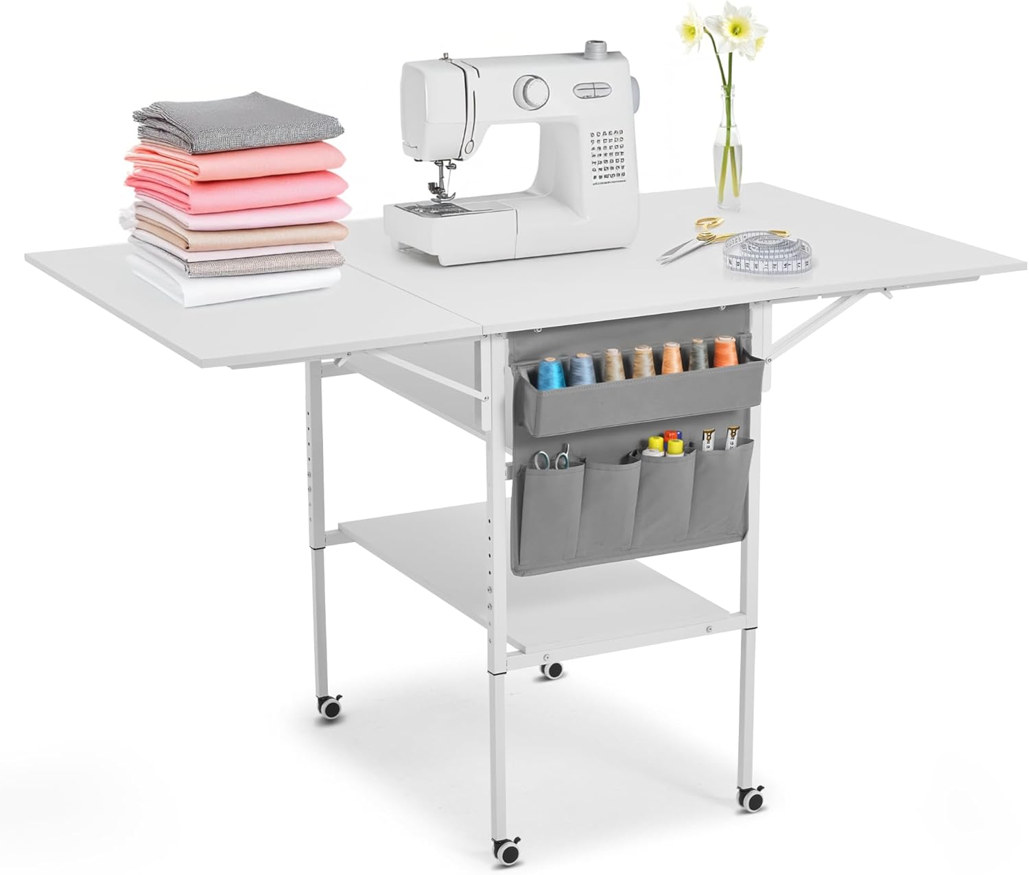 MELLCOM Height Adjustable Sewing Table for Crafting and More