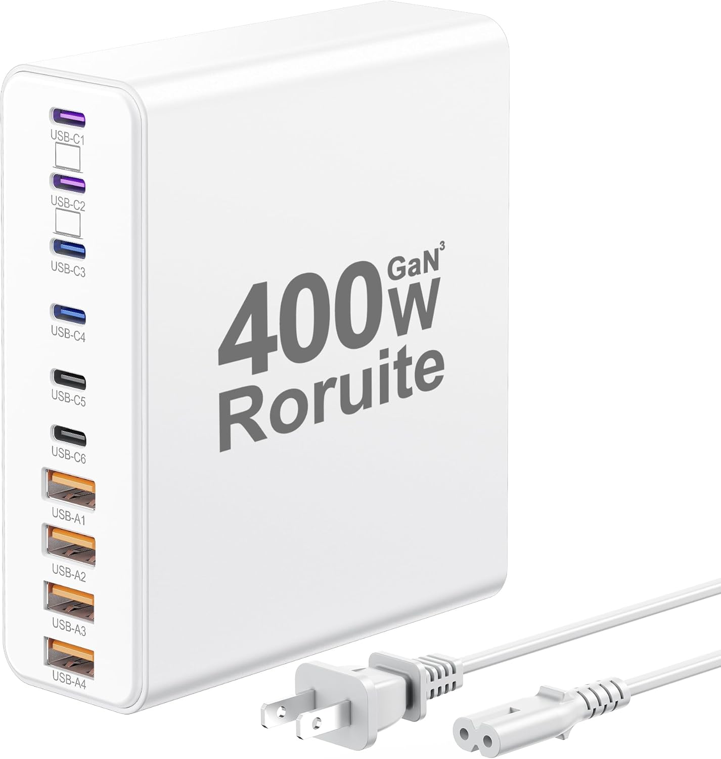 400W Dual Laptop Fast Charger Station by Roruite