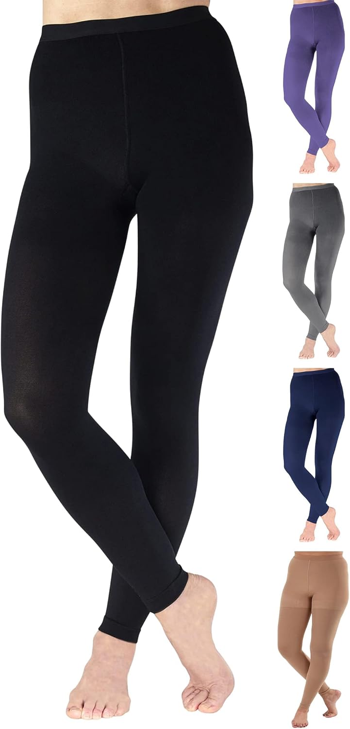 Compression Leggings for Women - Footles High Waist Tights