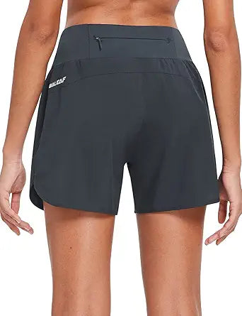 BALEAF Women's 5in Running Shorts with Liner for Comfort