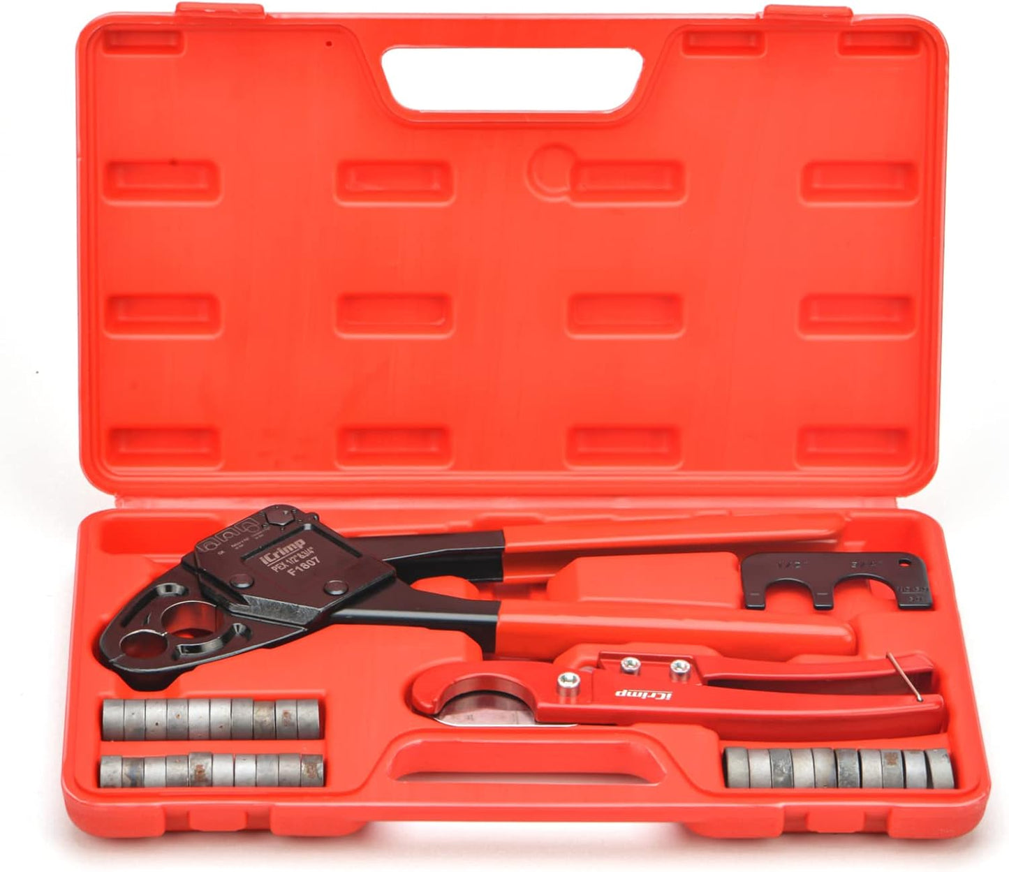 IWISS Angle PEX Crimping Tools Combo Kits for 1/2in & 3/4