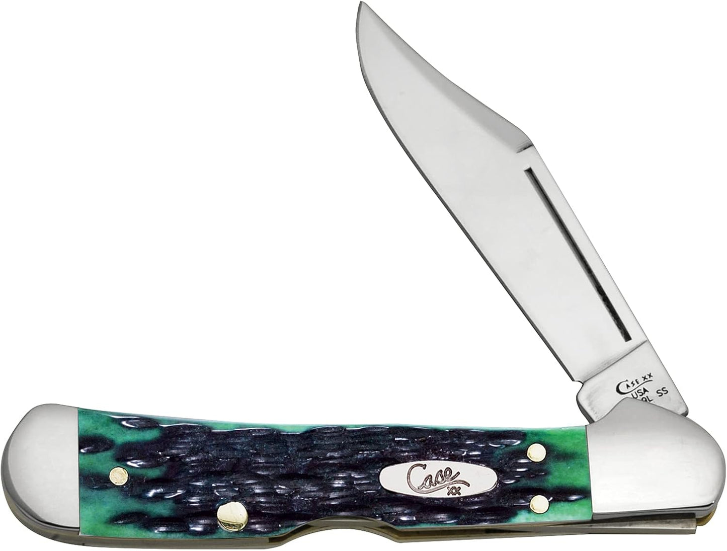Case XX WR Pocket Knife Mini Copperlock with Bluegrass Bone Handle