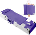 Tanning Chair with Face Hole Adjustable Folding Chaise Lounge
