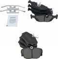 TRQ Front and Rear Ceramic Brake Pad Set - Direct Fit for BMW 325/318