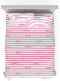 Barbie Logo Bedding Full Sheet Set - Super Soft Microfiber