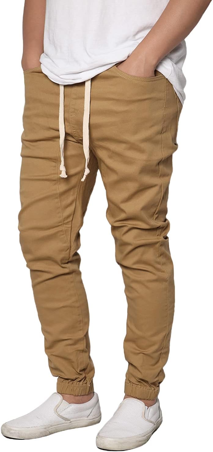 URBANJ Men's Stretch Twill Drop Crotch Jogger Pants Review