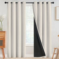 SimpleHome 100% Blackout Curtains for Bedroom & Living Room