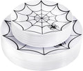 WDF 60Pieces Halloween Plates Disposable Plastic for Festive Fun