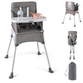 INFANS Baby High Chair Foldable Portable Highchair - Compact Travel