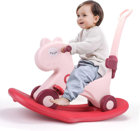 4 in 1 Rocking Horse for Toddlers - Fun Birthday Gift for Kids