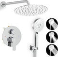 Shower Faucet Set 10in Rainfall Valve Trim Kit - Strong Pressure
