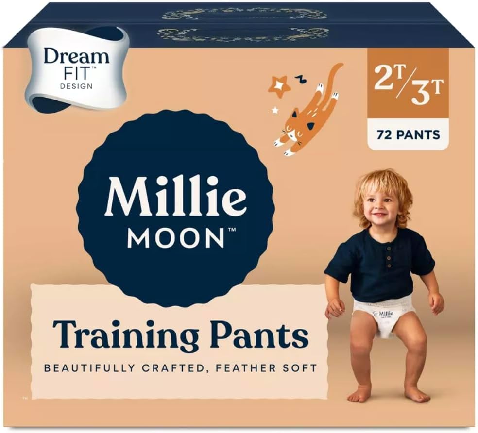 72ct Millie Moon Training Pants, 2T-3T: Leak-proof Confidence!