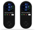 2 Packs Combination Gas & Carbon Monoxide Detector - 4-in-1 Safety