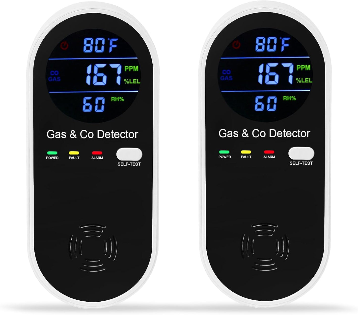 4-in-1 Natural Gas & Carbon Monoxide Detector for Home Safety