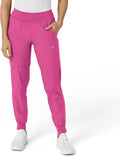 W123 Women's Comfort Waist Cargo Jogger Scrub Pant (Style 4SWT)