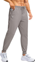 Men's Fleece Lined Joggers - Water Resistant Winter Running Pants